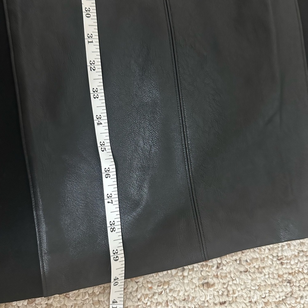 Spanx Black Leather Like Combo Fitted Dress Size small new with tag - Picture 14 of 15